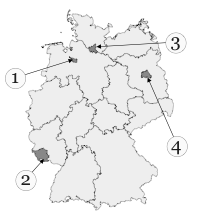 Abbildung zu Frage 8: Bild 1 bis 4